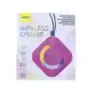 Parlante Portátil Con Luces de Colores Rosa Mod Bts-0014 Miniso