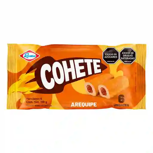 Cohete Bizcocho Relleno Con Arequipe