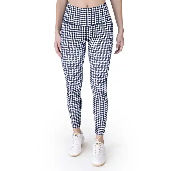 Legging Houndstooth Blanco y Negro Talla L Everlast