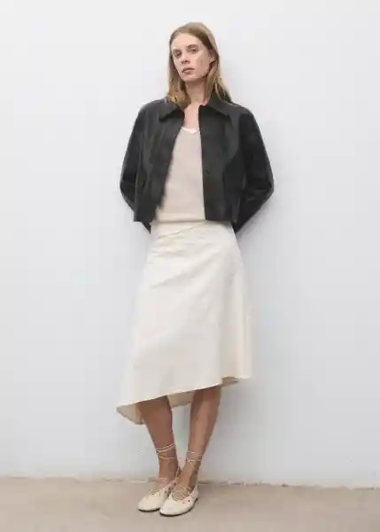 Chaqueta Sabina Negro Talla XS Mujer Mango