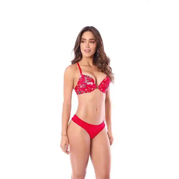Brasier Prehormado Mujer 34-rojo