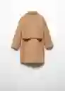 Abrigo Max Camel Talla 11 Niña Mango