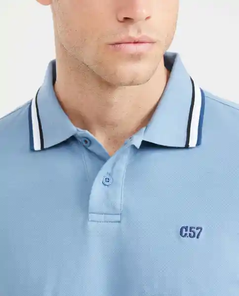 Camiseta Polo Neck - C57 Azul Provincial Medio L Chevignon