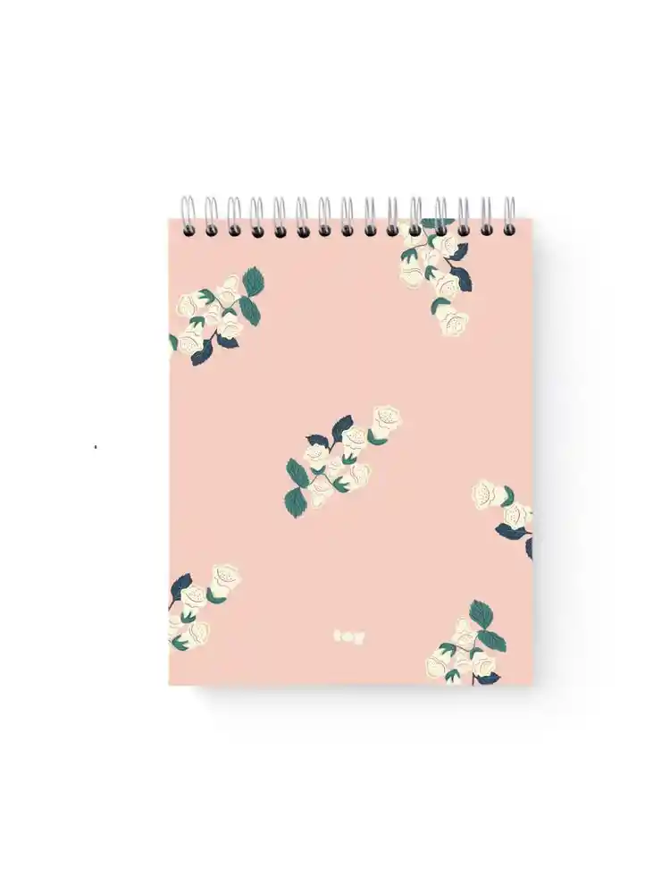 Cuaderno Sin Línea 80 Hojas Argollado Tapa Dura Toy