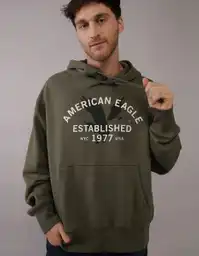 Buzo Hombre Verde Talla: SMALL 2433355 American Eagle