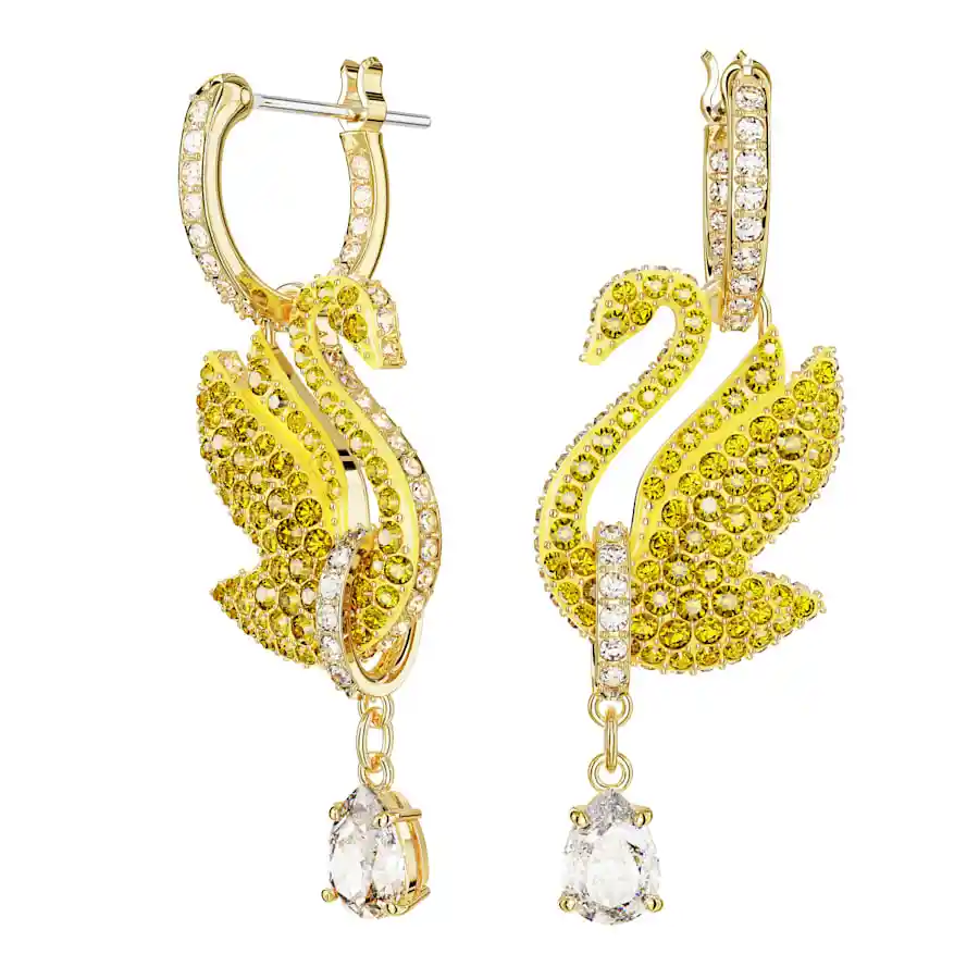 Aretes Iconic Swan Amarillo 5647543 Swarovski