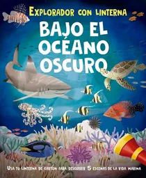 Explorador Con Linterna Bajo El Océano Oscuro