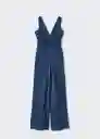 Enterizo Mono Carla Azul Talla 19 Teen Niñas Mango