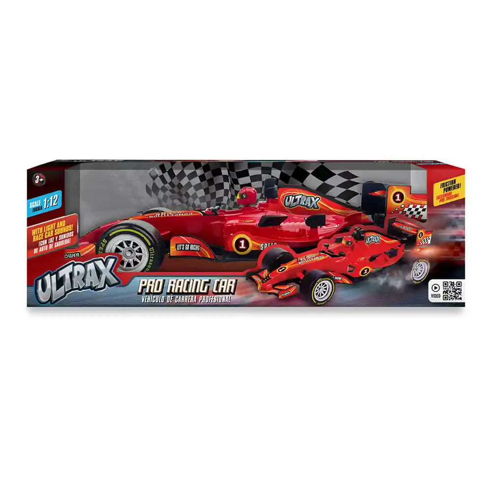 Ultrax Carro Friccion Rojo C/luz y Sonido