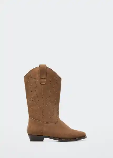 Bota Lauren Beige Talla 34 Niñas Mango