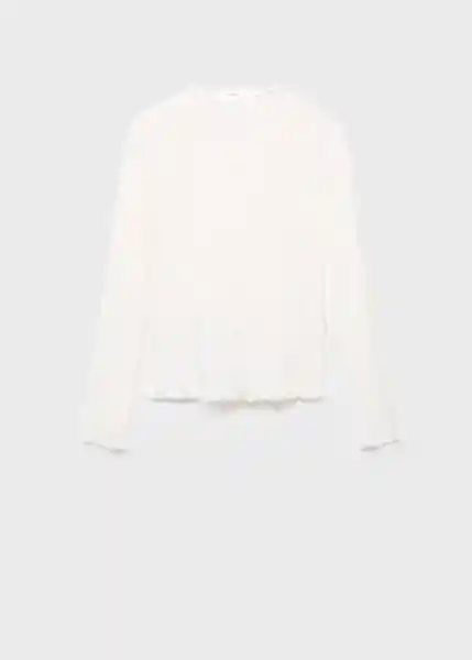 Camiseta Curlis Blanco Talla S Mujer Mango