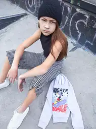 Camiseta Corta Manga Sisa Talla 4 Negro