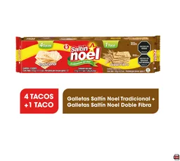 Saltin Noel Galleta Mix de Tradicionales y Doble Fibra 435 g