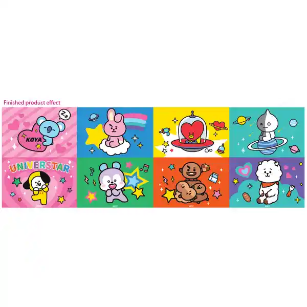 Libro de Hojas Adhesivas Serie Bt21 Miniso