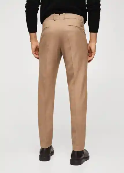 Pantalón Xavier Camel Talla 46 Hombre Mango