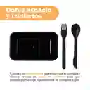 Contenedor Para Alimentos de Serie Negro Miniso