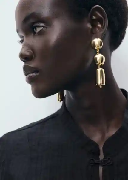 Pendientes Lara Oro Talla 99 Mujer Mango