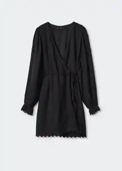 Vestido Jaione Negro Talla L Mujer Mango