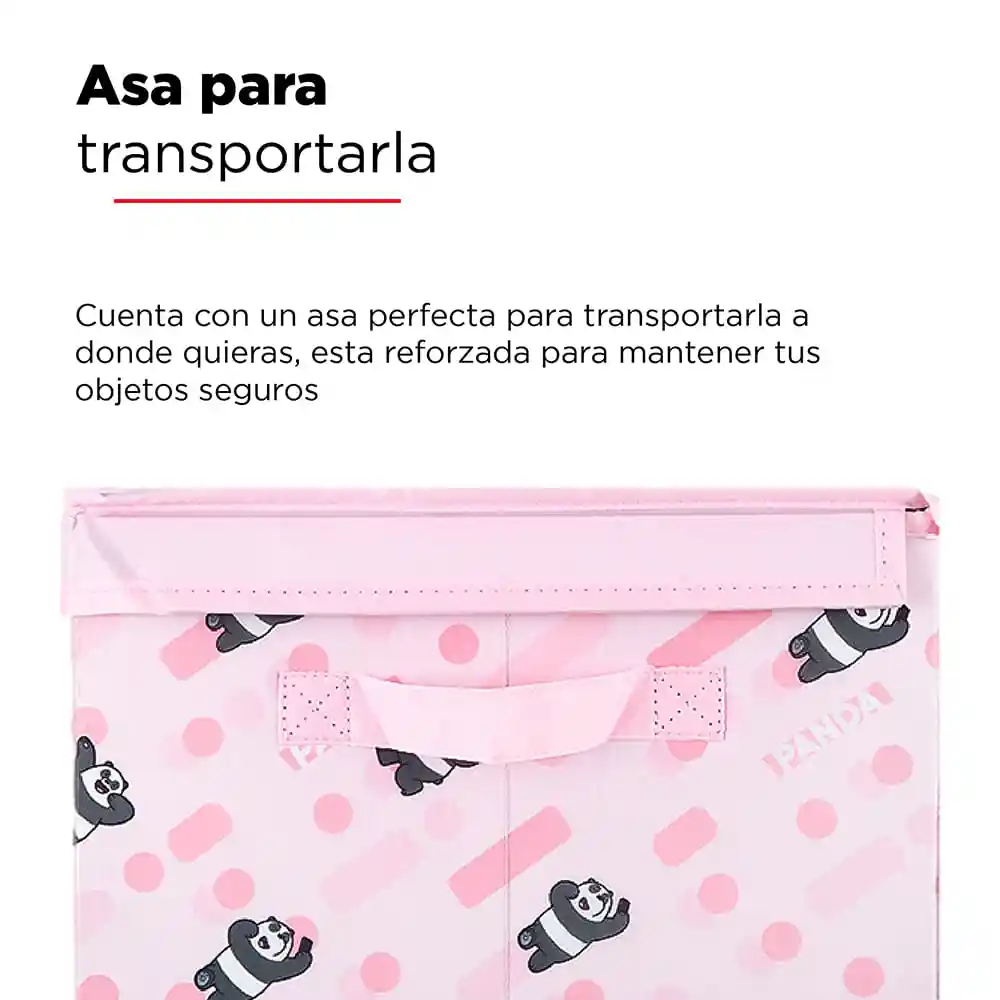 Miniso Caja Almacenamiento Tapa Panda Osos Escandalosos Grande