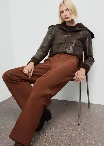 Pantalón Maca2 Caldero Talla 44 Mujer Mango