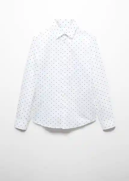 Camisa Arlis Blanco Talla L Hombre Mango