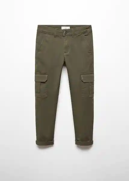 Pantalón Cargo Khaki Talla 07 Niños Mango