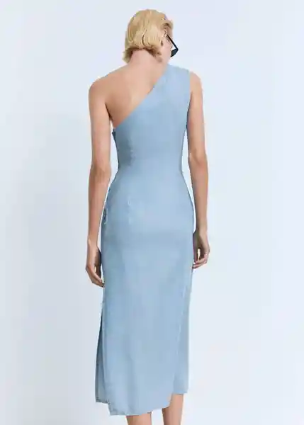 Vestido Mayla Tejano Medio Talla XS Mujer Mango