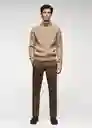 Saco Jersey Marías Beige Talla M Hombre Mango