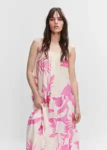 Vestido Gari Rosa Talla S Mujer Mango