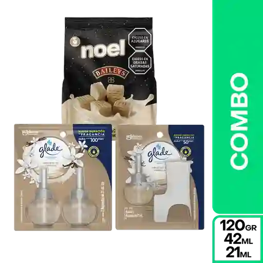 Combo Mamá Galleta Noel Baileys + Glade Aceites Abrazos Vainilla