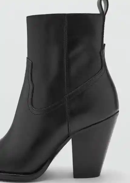 Botines Choco Negro Talla 37 Mujer Mango