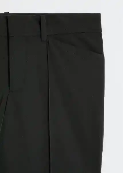 Pantalón Momi Negro Talla 38 Mujer Mango