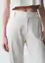 Pantalón Bruna Mujer Crudo Abedul Claro Talla 10 033G355 Naf Naf
