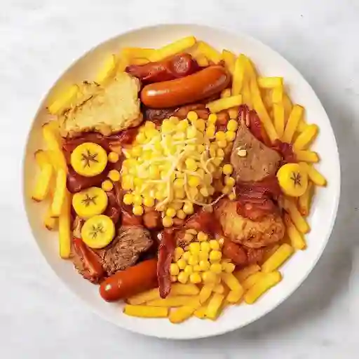 Salchipapa super especial