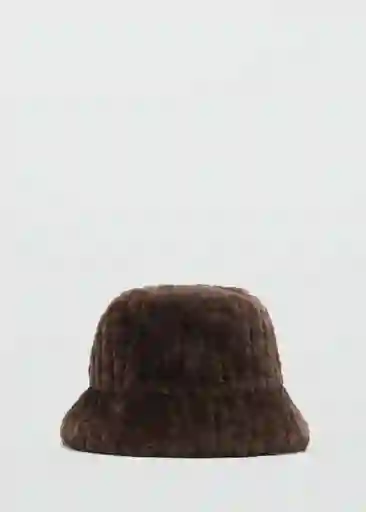 Sombrero Chessy Chocolate Talla 99 Mujer Mango