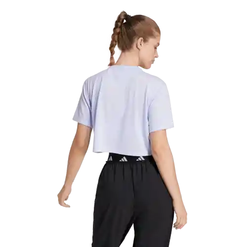 Adidas Camiseta we Min Tee Manga Corta de Mujer Morado T S