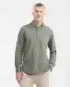 Camisa Manga Larga Jersey Verde Talla L Chevignon