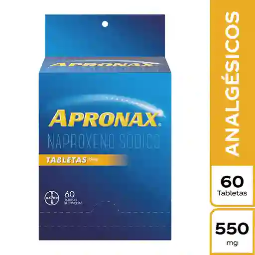 Apronax Naproxeno Sodico Blister Tabletas (550 mg).