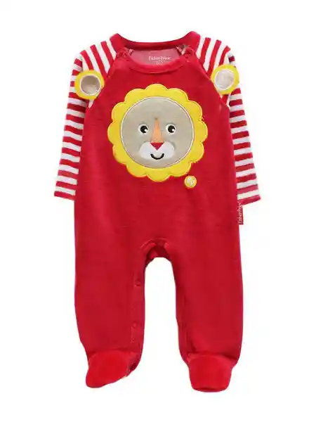 Pijama Entera Para Bebé Rojo Talla 9-12 Meses