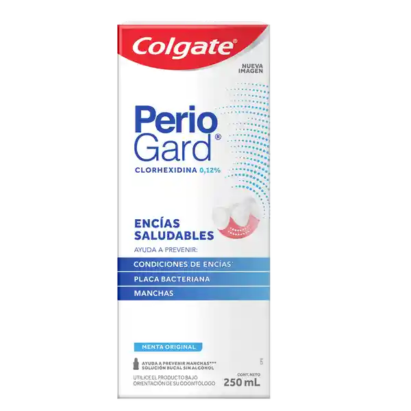 Enjuague Bucal Clorhexidina Colgate Periogard Encías 250 mL