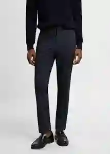 Pantalón Paulo Navy Talla 40 Hombre Mango