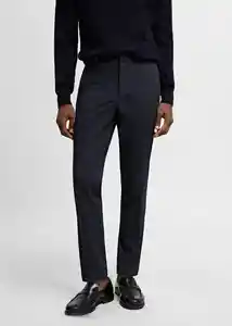 Pantalón Paulo Navy Talla 40 Hombre Mango