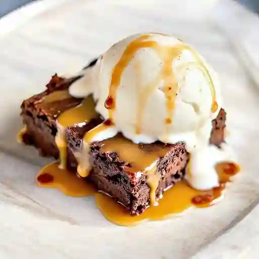 Brownie Con Helado