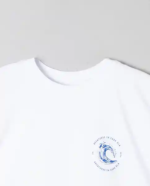 Camiseta Hombre Blanco Talla L 102G022 Rifle