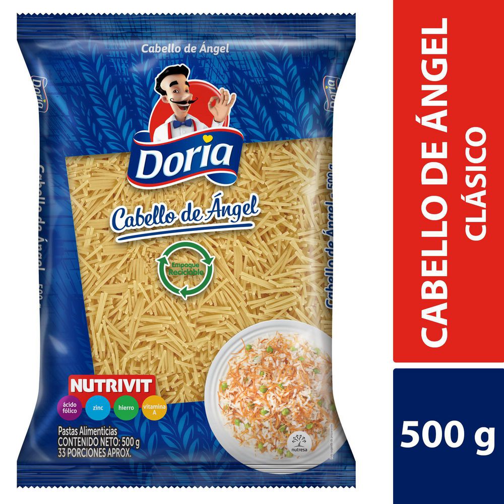 Doria Pasta Cabello de Ángel Clásica 500 g