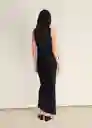 Falda Laguna Negro Talla M Mujer Mango