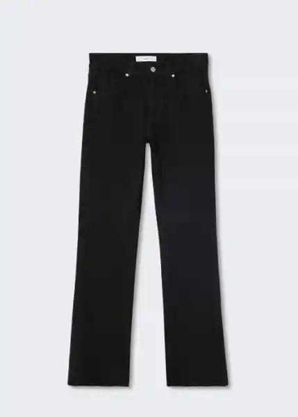 Jeans Elle Tejano Negro Talla 40 Mujer Mango