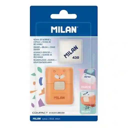 Milan Borrador de Nata Con Cepillo Fun Animails Bym10472Fa