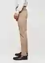 Pantalón Dublino Beige Talla 52 Hombre Mango