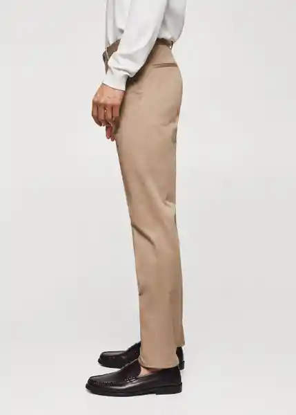 Pantalón Dublino Beige Talla 52 Hombre Mango